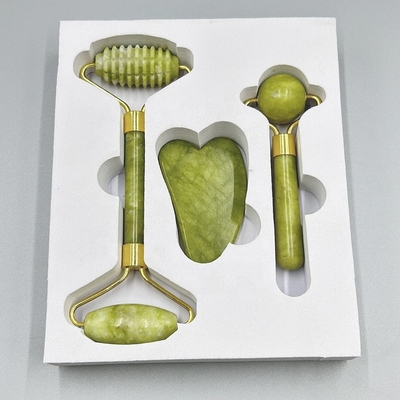 Ervaar het ultieme huidverzorgingsritueel met Xiuyan Stone Jade Roller Gua Sha Set