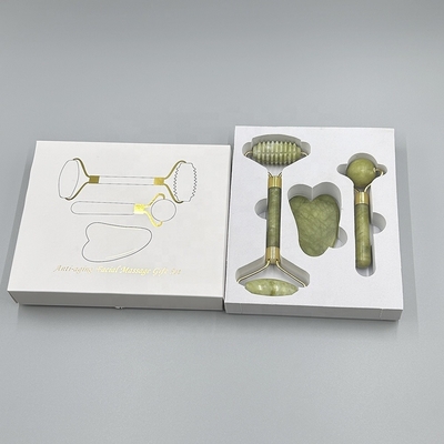 Ervaar het ultieme huidverzorgingsritueel met Xiuyan Stone Jade Roller Gua Sha Set