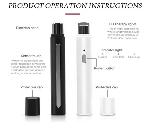 Productgrootte 2x11.8x2cm ABS Oogpuntmassage Pen Schoonheidsverzorging Massager Rimpelverwijder