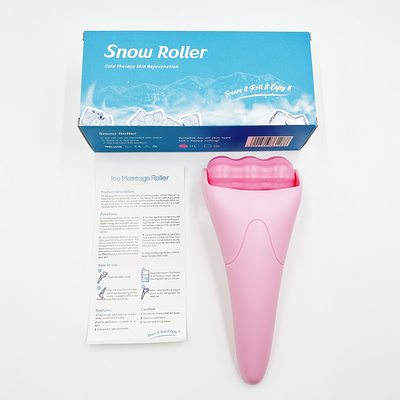 Silicone ijs donkere kringen koelend gezichtsijsroller voor gezicht en lichaam koelend gezichtsroller