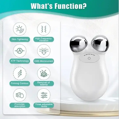 Lotion Conductie Elektrische massager voor gezichts- en nek schoonheid EMS Lifting