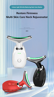 ABS-massager voor het opheffen van het gezicht en de nek van roestvrij staal met LED-therapie en stekkertype