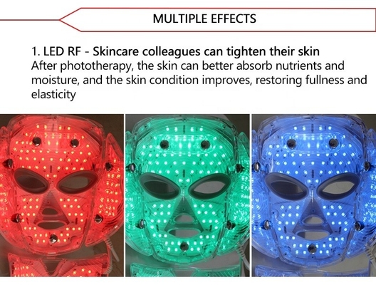 Spanning 110V-240V 7 Kleur LED gezichtsmasker Lichttherapie voor het verstevigen en strakken van de huid