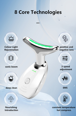 Gezichtsmicrocurrent EMS Neck Face Lifting Massager Multifunktioneel schoonheidsapparatuur