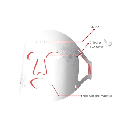 Silicone LED gezichtsmasker voor het vastmaken van aangepaste vormen en product netto gewicht 0,5 kg