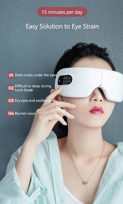 5V-technologie Muziek Oog Relax Vibratie Massager met verwarmde draagbare vermoeidheidsverlichting