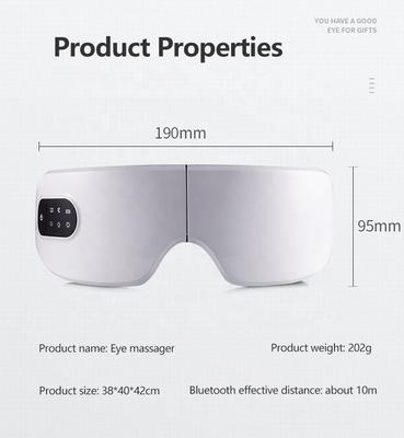 5V-technologie Muziek Oog Relax Vibratie Massager met verwarmde draagbare vermoeidheidsverlichting