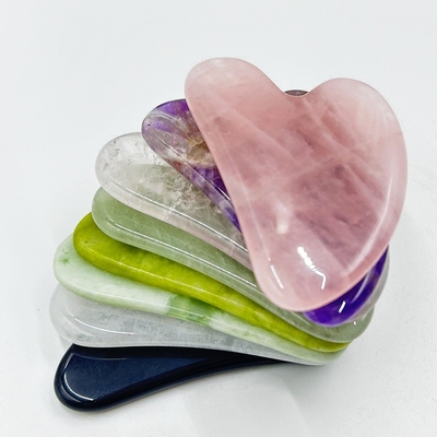 Gezicht Doelgebied 100% Natuurlijke Zwarte Jade Gezichtsrol Set met anti-zwelling effect