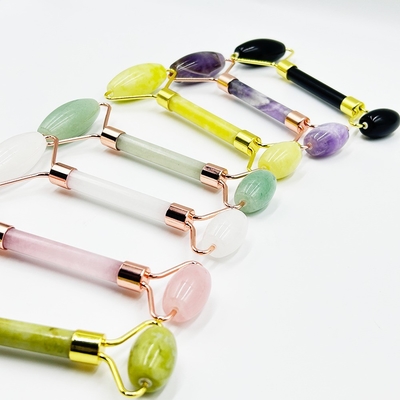 Gezicht Doelgebied 100% Natuurlijke Zwarte Jade Gezichtsrol Set met anti-zwelling effect