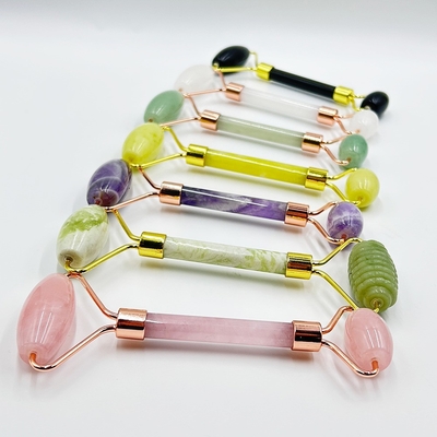 Gezicht Doelgebied 100% Natuurlijke Zwarte Jade Gezichtsrol Set met anti-zwelling effect