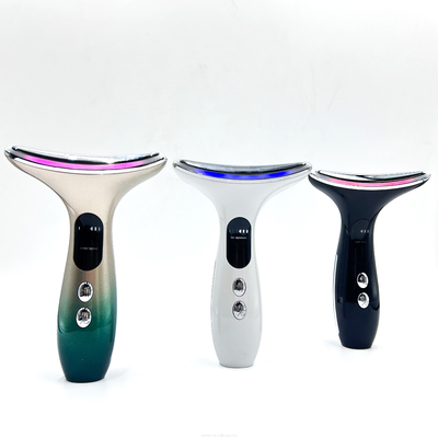 Neck Beauty 3-kop batterij apparaat Elektrische massager met ABS roestvrij staal materiaal