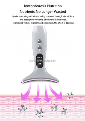 Neck Beauty 3-kop batterij apparaat Elektrische massager met ABS roestvrij staal materiaal