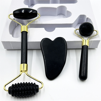 Home Jade Roller met natuurlijke Xiuyan Stone Beauty Groene Gezicht Ice Roller en Custom Box