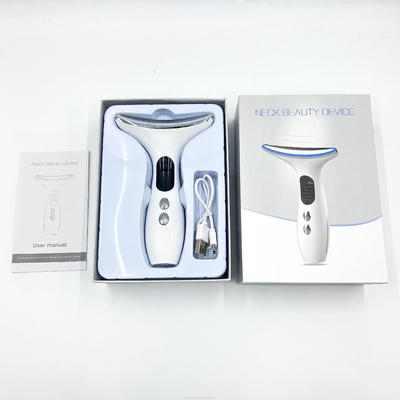 Multifunktioneel schoonheidsapparaat LED fotontherapie huidversterking gezicht en nek lift massager