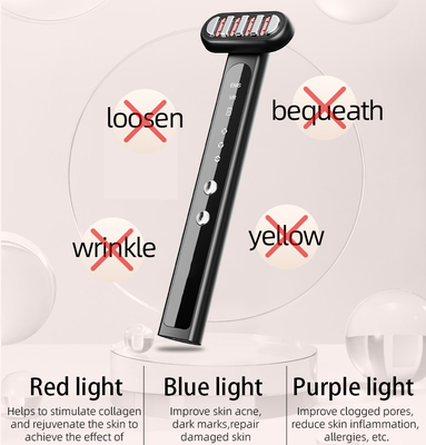 USB-opladen Oogstok Licht Therapie Stok Ems Vibrating Face Massager Lifting Eye 46G