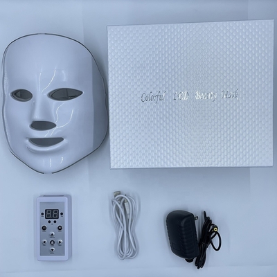 LED gezichtsverlichtingsmasker Model 2023 Anti acne 7 kleur waterdicht NO Home
