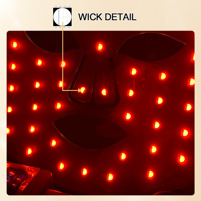 Doelgebied Lichaam Compact Infrarood LED Mask voor Rood Licht Therapie Gezichtsbehandeling