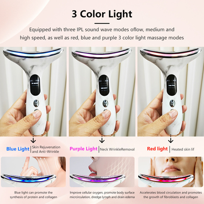 EMS Elektrische spierstimulatie Neck Face Lifting Device voor gezichts- en oogmassage