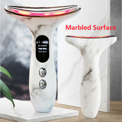 Anti-aging en rimpelverwijdering Elektrische nekmassageur LED gezichtsmassage voor gezicht nek