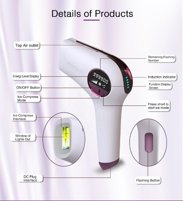 999900 Flashes IPL haarverwijderingsapparaat voor vrouwen Permanent lichaam Bikini Leg Arm Gezicht