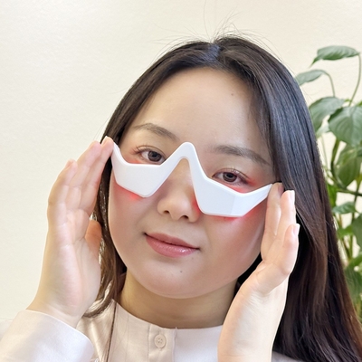 Micro-stroom Ems oogmassageur HANDHOLD RED LIGHT Therapy Device voor het verwijderen van rimpels