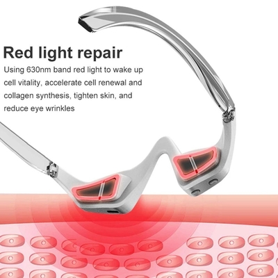 Huis Plastic Vibration Led Rood Licht Therapie Apparaat met Micro-Current Ems Oogmassageur