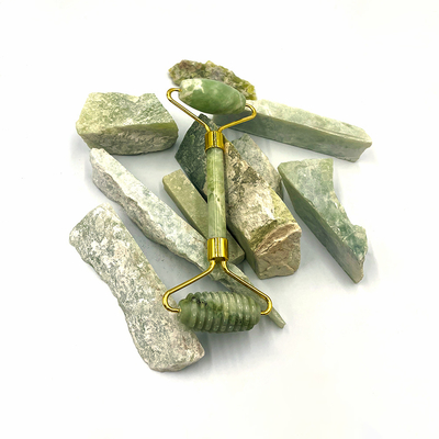 2024 Double Head Xiuyan Stone Jade Roller en Gua Sha Set voor huidverzorging Waterdicht Ja