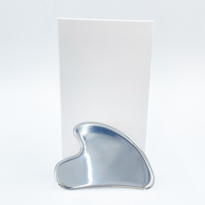 Gezichtsmassage Groen roestvrij staal Gua Sha Stone voor nek en gezicht Custom Logo Beauty