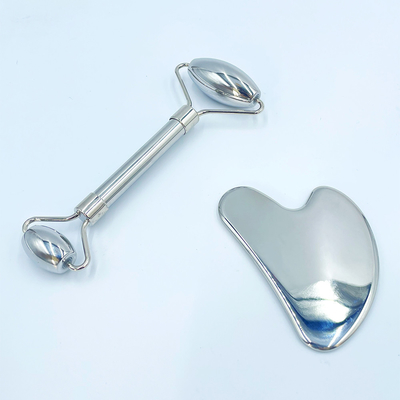 Ontspan en verlicht pijn met Custom Logo Roller Gua Sha Set Roestvrijstalen Lichaamsmassage