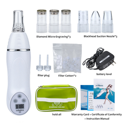 Diamant Microsculpture Pore Reiniging Suction Aanpasbaar Label Blackhead Reiniger