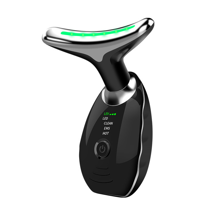 ABS-massager voor het opheffen van het gezicht en de nek van roestvrij staal met LED-therapie en stekkertype