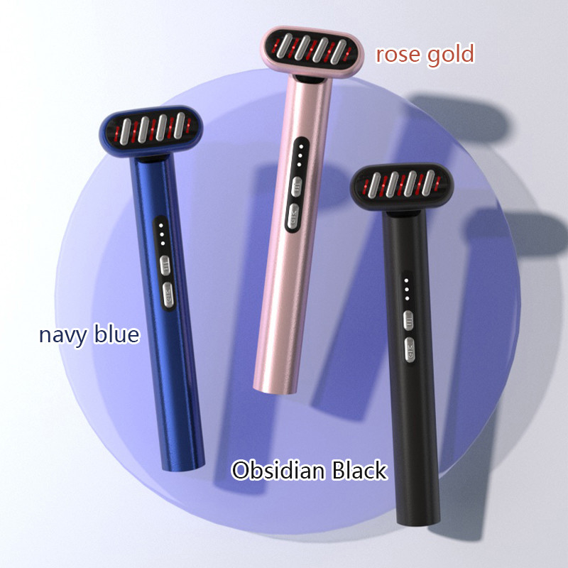 Elektrische Rf oogmassageur EMS Gezicht schoonheidsstok Oog schoonheidsapparaat Massage type C Plugs