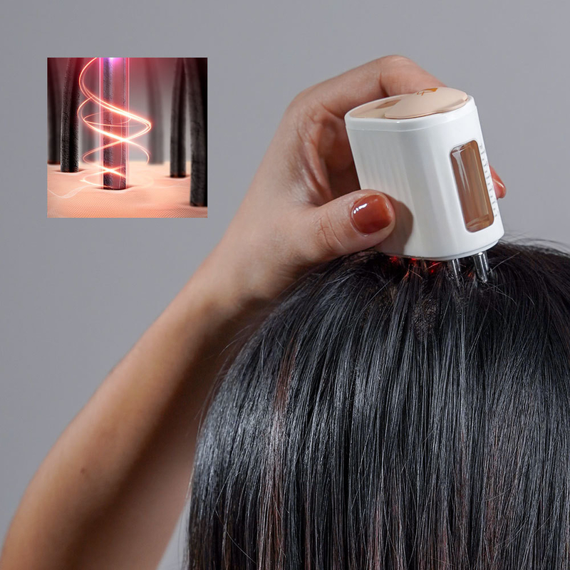 Micro-stroombehandeling Rode lichttherapie Groei Kam Scalp Massager Borstel voor haargroei