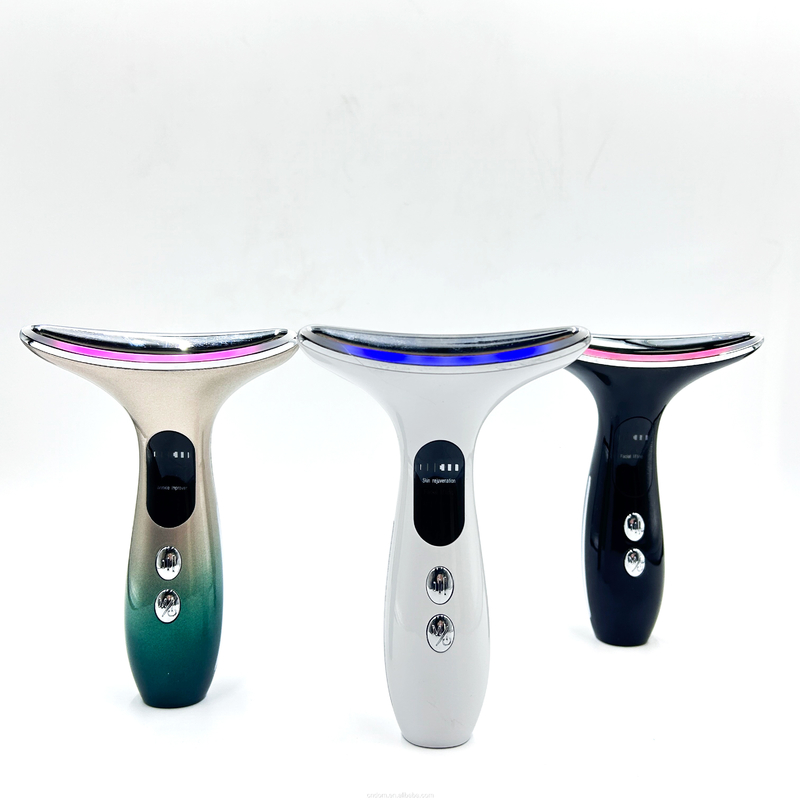 Multifunktioneel schoonheidsapparaat LED fotontherapie huidversterking gezicht en nek lift massager