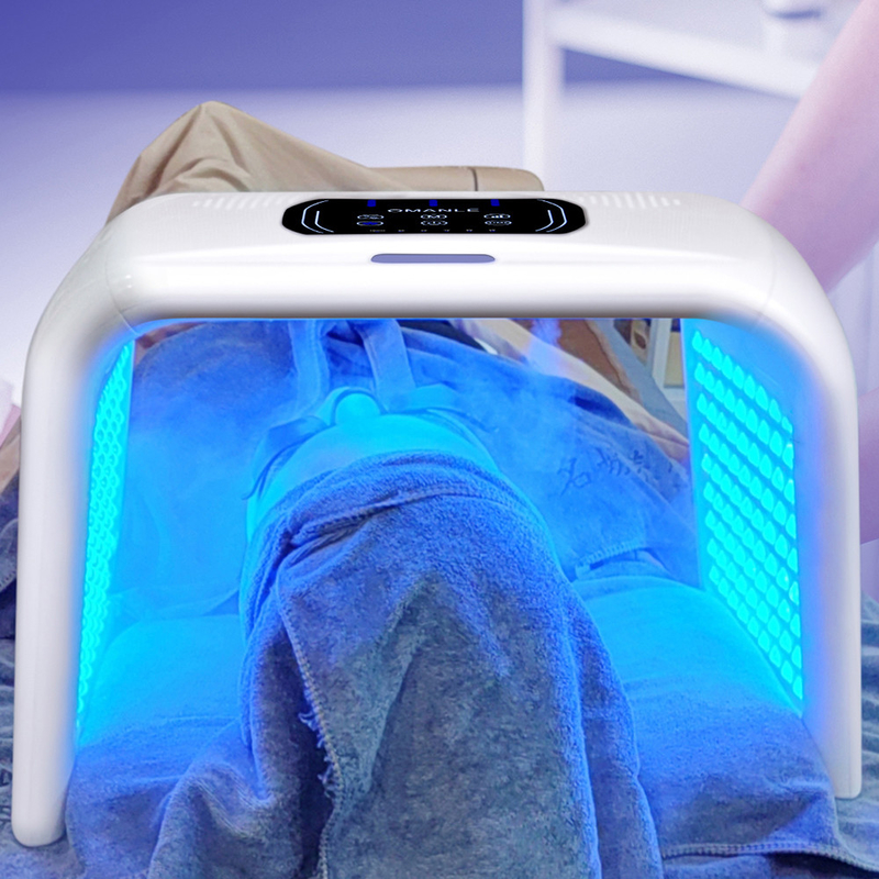 45W STANDING LED gezichtsmasker Lichttherapie voor acne Rimpelverwijdering 7 kleuren Rood licht