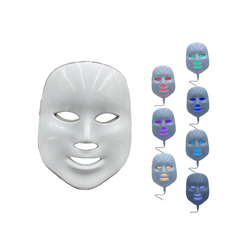 LED gezichtsverlichtingsmasker Model 2023 Anti acne 7 kleur waterdicht NO Home
